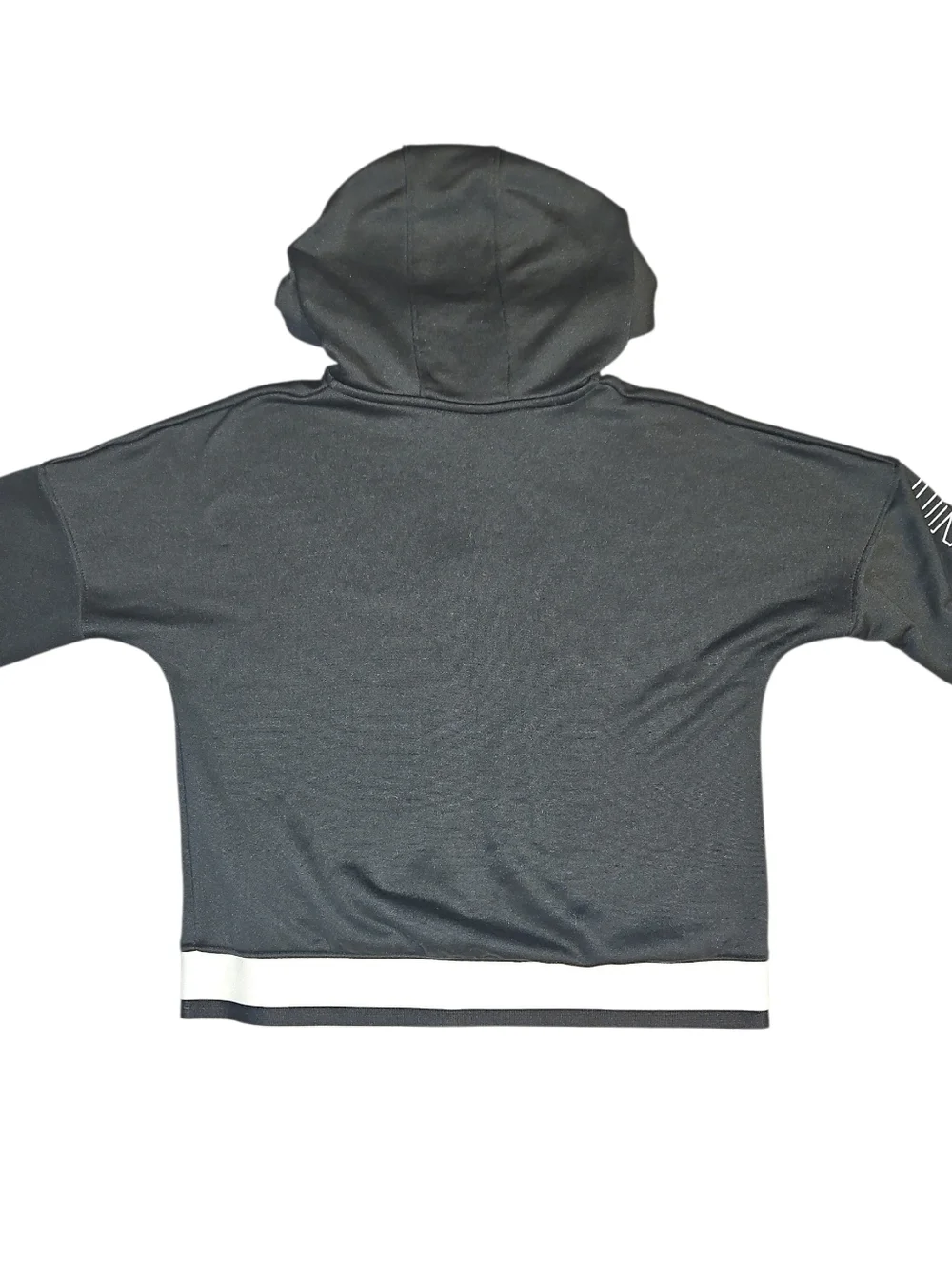 Under Armour Black Kids Zip-Up Hoodie with White Logo Medium